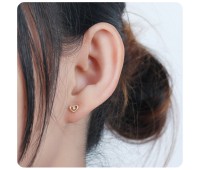 Gold Plated Silver Studs Earrings STF-13-GP